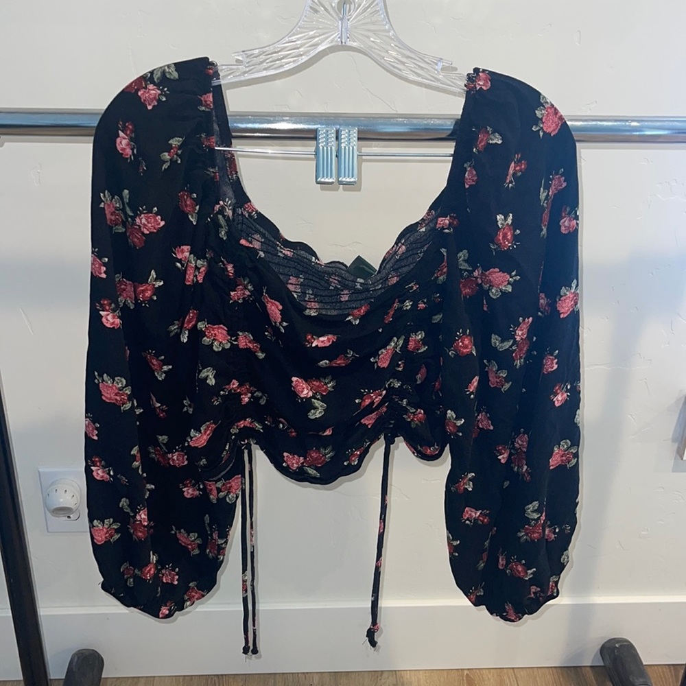 Floral long sleeve shirt